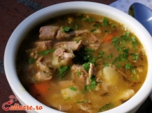 Ciorba de gaturi de curcan