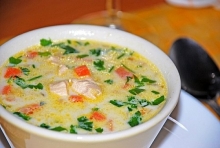 Ciorba de pui a la grec