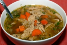Ciorba de pui cu legume