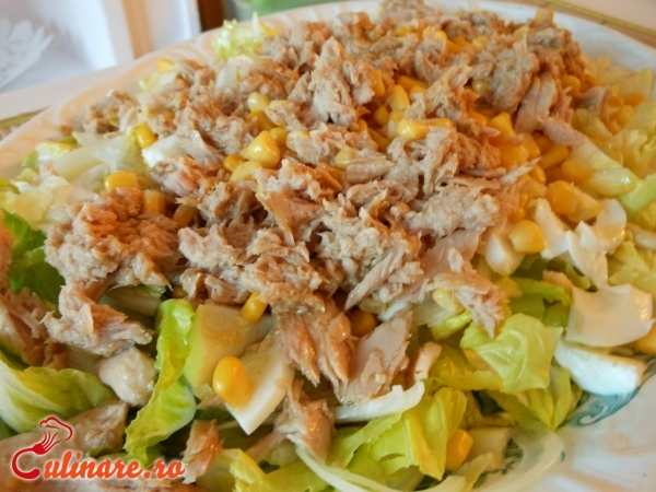 Foto - Salata de ton cu porumb