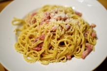 Spaghete cu bacon